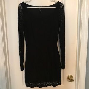 Ralph Lauren black lace dress